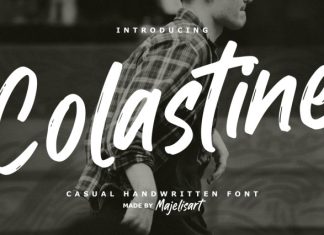 Colastine – Handwritten font preview image 1