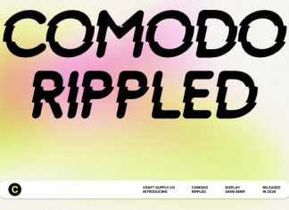 Comodo Rippled Font preview image 1