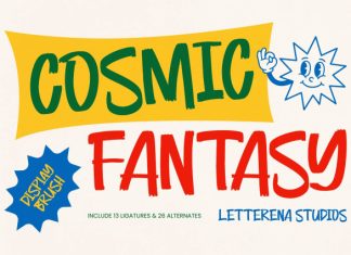 Cosmic Fantasy – Display Brush Font preview image 1