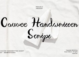 Couvee Handwritten Script Font preview image 1