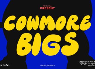 Cowmore Bigs Font preview image 1