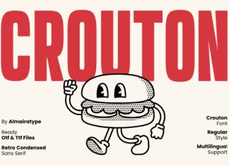 Crouton – Retro Condensed Font preview image 1