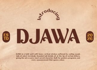 DJAWA – Vintage Heritage Display Font preview image 1