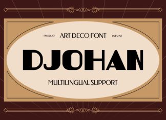 DJOHAN – Retro Classic Display Font preview image 1
