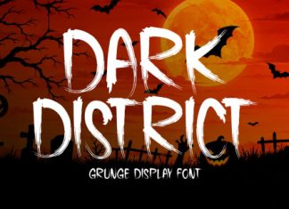 Dark District Font preview image 1