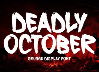 Deadly October Font preview image 1