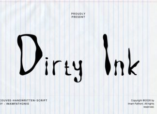 Dirty Ink Font preview image 1