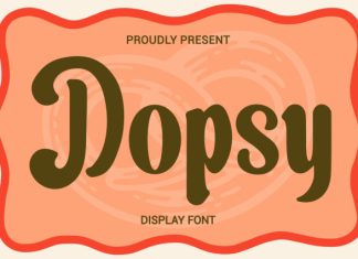 Dopsy Retro Display Font preview image 1