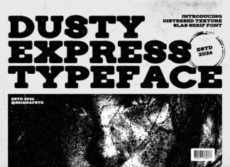 Dusty Express One Font preview image 1