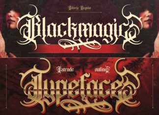 Ethoris – Blackletter Horror Font preview image 3