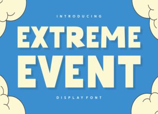 Extreme Event Font preview image 1