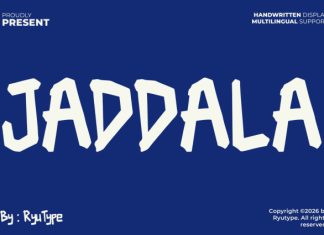 JADDALA HANDWRITTEN DISPLAY Font preview image 1