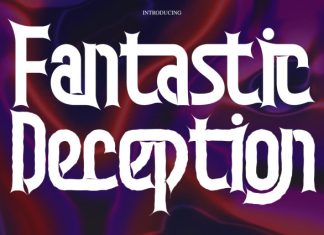 Fantastic Deception Font preview image 1