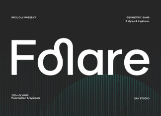 Folare – Modern Geometric Sans Serif Font preview image 1