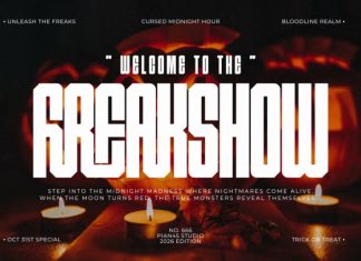 Freaky – Halloween Sans Display Font preview image 3