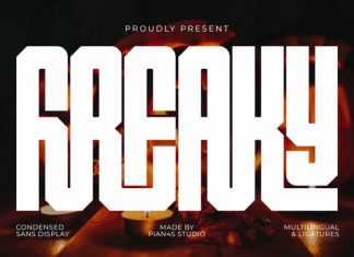 Freaky – Halloween Sans Display Font preview image 1