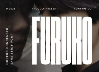 Furuko – Modern Condensed Sans Serif Font preview image 1