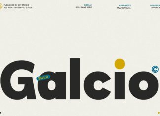 Galcio – Modern Bold Sans Serif Font preview image 1