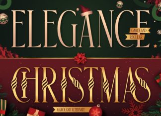Garoland – Christmas Display Serif Font preview image 3