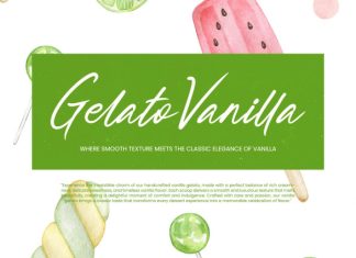Gelato Vanilla – Handbrush Script Font preview image 2