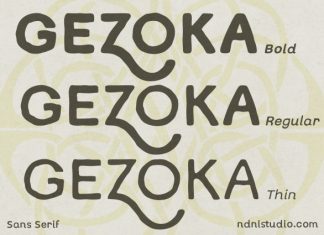 Gezoka – Sans Serif Font preview image 1