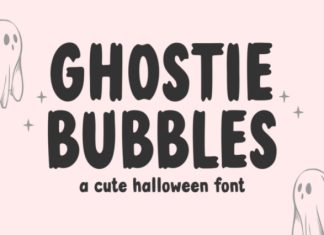 Ghostie Bubbles Font preview image 1