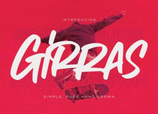 Girras – Simple Pure Hand Drawn Font preview image 1