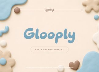 Glooply Puffy Organic Display Font preview image 1