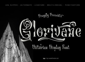 Glorivane – Victorian Display Font preview image 1