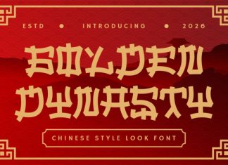 Golden Dynasty Font preview image 1