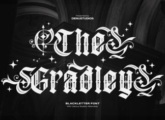 Gradley Blackletter Font preview image 2