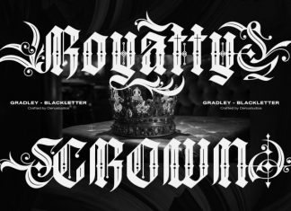 Gradley Blackletter Font preview image 1