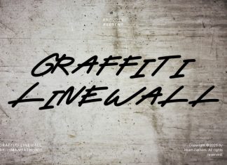 Graffiti Linewall Font preview image 1