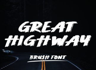 Great Highway – Bold Brush Font preview image 1