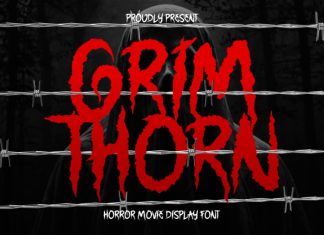 Grimthorn Hardcore Font preview image 1