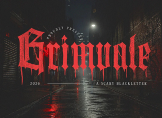 Grimvale Horror Gothic Blackletter Font preview image 2