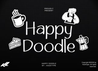 Happy Doodle Font preview image 1