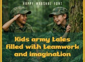 Happy Marshal Font preview image 3