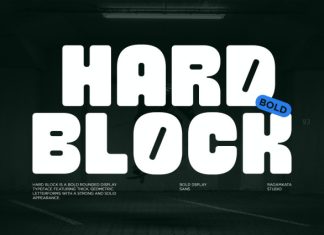 Hard Block Font preview image 1