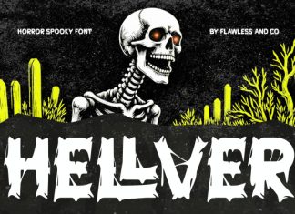 Hellver – Horror Display Font preview image 1