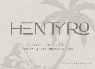 Hentyro – Sans Serif Font preview image 1