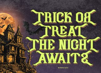 Hexoria – Halloween Display Font preview image 3
