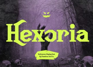 Hexoria – Halloween Display Font preview image 1