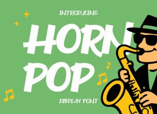 Horn Pop Display Font preview image 1