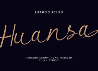 Huansa Modern Script Font preview image 1