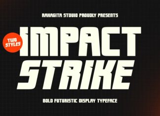 Impact Strike Font preview image 1