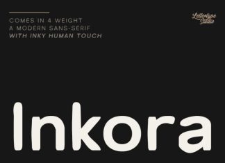 Inkora Sans Font preview image 1