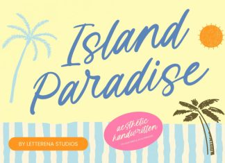 Island Paradise – Aesthetic Handwritten Font preview image 1
