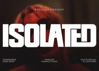 Isolated – Modern Condensed Font preview image 1