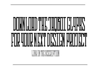 JAQBOI GLYPHS – SLAB SERIF Font preview image 2
